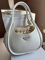 Жіноча сумка Prada mini Прада біла 088