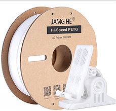 Пластик в котушці для швидкісного 3D друку Hi-Speed PETG Jamg He 1,75 мм 1 кг білий (White)