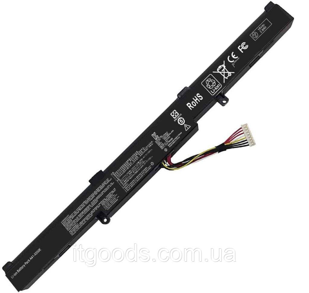 Акумулятор для ноутбука 37Wh A41-X550E Asus F751M X752 X552 X550LA R510 R513 R752 R751 (LG/ Samsung/ Sanyo)
