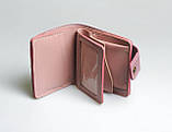 Шкіряний гаманець жіночий ручної роботи з красивим орнаментом "Сова" рожевий, фото 5