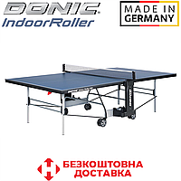 Теннисный стол для закрытых помещений складной теннисный стол игровой Donic Indoor Roller 800, синий