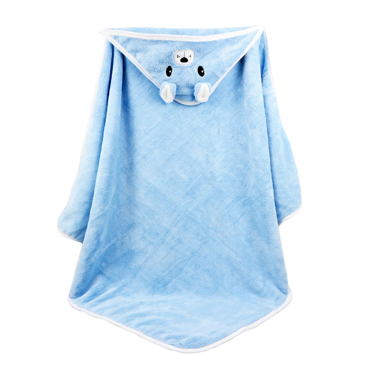 Дитячий рушник-куточок з вишивкою блакитний HomeBrand   | HomeDreams