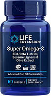 Омега 3 Life Extension Super Omega-3 60 sgels