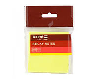 Блок паперу Delta by Axent 75*75мм 100арк з клейким шаром. яскраво-жовтий D3414-11
