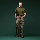 Комплект футболок (3 шт.) AIR Coolmax. Легкі та добре відводять вологу. Олива. Розмір S, фото 5