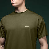 Комплект футболок (3 шт.) AIR Coolmax. Легкі та добре відводять вологу. Олива. Розмір S, фото 3