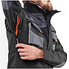 Куртка робоча захисна SteelUZ Grey 23 (зріст 176) спецодяг, фото 3