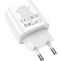 МЗП блочок Hoco C80A Plus white 20W/QC3.0 USB-A/USB-C, фото 6