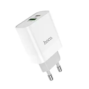 МЗП блочок Hoco C80A white 20W/QC3.0 USB/USB-C, фото 3