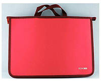 Портфель пластиковий А4 Economix на блискавці 2 відділення. червоний E31630-03
