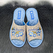 Тапочки жіночі Белста відкриті блакитні 4471, фото 4