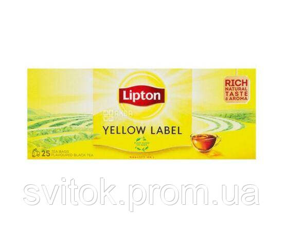 LIPTON Чай 25 пакет Yellow Label  ІМПОРТ