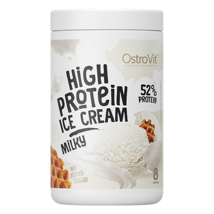 High Protein Ice Cream OstroVit 400 g Milky, фото 1