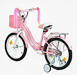 Велосипед двоколісний Corso Nice на 18 дюймів, 18005 Рожевий, фото 3