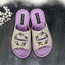 Тапочки жіночі Белста відкриті бузкові 4471, фото 2