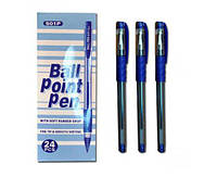 Ручка кульк. ТУ-501Р Ball pen із грипом синя