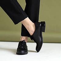 Туфли женские кожаные 4S 585047 Черные