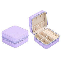 Маленька скринька для зберігання прикрас та біжутерії 10 см х 10 см Фіолетова