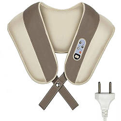 Ударний масажер для шиї та плечей з пультом від мережі, Cervical Massage Shawls / Вібромасажер для спини