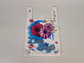 Пакет Майка п \ е (29 * 46) "GS" Daisy Shuffle біла (250 шт/уп.) (250 шт)