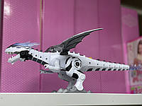 Робот Динозавр на батарейках,звук, підсвітка, випускає пару, ходить, рухає крилами, лапами, драконом