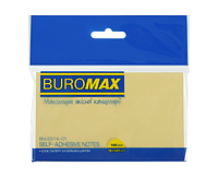 Блок для нотаток BUROMAX 76*127мм 100 арк. жовтий BM.2314-01