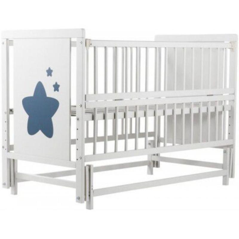 Ліжечко дитяче Дубик-М Зірочка з маятником, Білий, фото 1