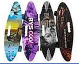 Дитячий пінні Penny Board скейт дека 55 х 15 см із ручкою для зручного перенесення, колеса зі світлом, фото 3