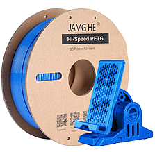 Пластик в котушці для швидкісного 3D друку Hi-Speed PETG Jamg He 1,75 мм 1 кг синій (Blue)