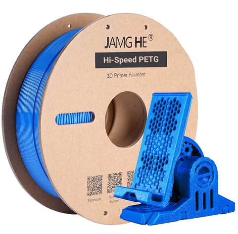 Пластик в котушці для швидкісного 3D друку Hi-Speed PETG Jamg He 1,75 мм 1 кг синій (Blue), фото 1