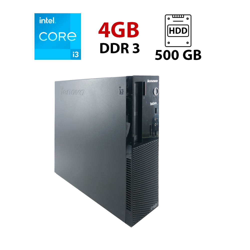 Комп'ютер Lenovo ThinkCentre E73 SFF/ Core i3-4130/ 4 GB RAM/ 500 GB HDD/ HD 4400
