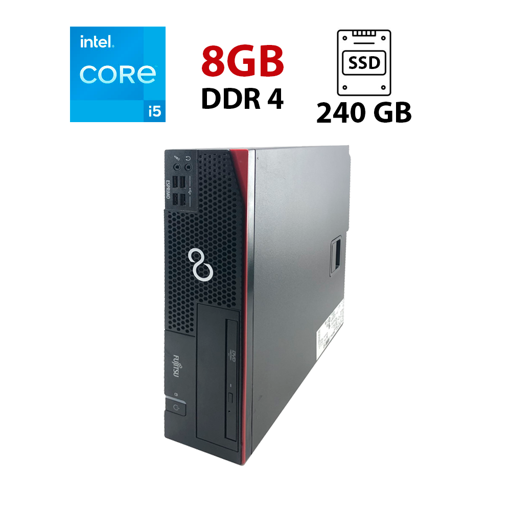 Комп'ютер Fujitsu Esprimo D757 SFF/ Core i5-6500/ 8 GB RAM/ 240 GB SSD/ HD 530