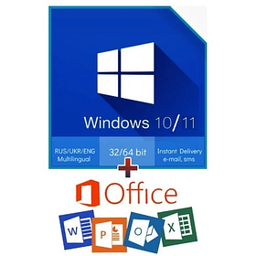 Windows 10/Windows 11 Professional + Office 2021 Professional Plus