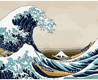 Набір для розпису по номерах Велика хвиля у Канагаві @ Кацусіка Хокусай 40*50см КНО2756