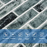 Самоклеюча 3D панель 700x700x5мм Клінкер синій (413) SW-00000768, фото 4