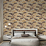 Самоклеюча 3D панель клінкер пісочний 700x700x4мм Клінкер пісочний цегла (415) SW-00000770, фото 5