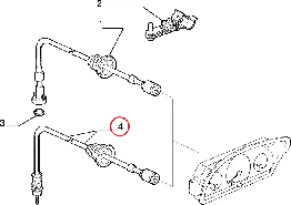 Трос спідометра під шплінт на Fiat Ducato 230, Peugeot Boxer, Citroen Jumper (1994-2002), 1315809080, 6123K6