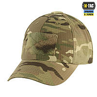 M-Tac бейсболка тактична ріп-стоп MC, чоловіча кепка мультикам, військова кепка, армійська кепка з липучкою