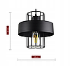 Елегантний підвісний світильник стельова люстра LOFT чорний/білий 957-EZ3, фото 2