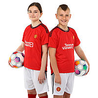 Форма футбольна дитяча MANCHESTER UNITED домашня 2024 зр. 150-155 см SP-Planeta CO-6216