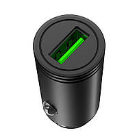 Автомобільний зарядний пристрій XO CC39 1 USB QC 3.0 Black