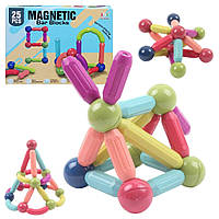Магнитный конструктор на 25 деталей, Magnetic Bar Blocks / Конструктор на магнитах / Конструктор для детей
