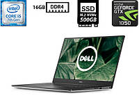 Ноутбук Dell XPS 15 9560/15.6"IPS(1920x1080)/Intel Core i5-7300HQ/16GB DDR4/SSD 500GB M.2/GeForce GTX 1050 4GB