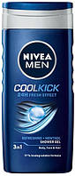 Гель для душу NIVEA Cool Kick 250мл (Мужской)