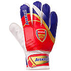Рукавички воротарські ARSENAL BALLONSTAR FB-0187-6 розмір 8-10 червоний-синій, фото 2