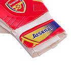 Рукавички воротарські ARSENAL BALLONSTAR FB-0187-6 розмір 8-10 червоний-синій, фото 5