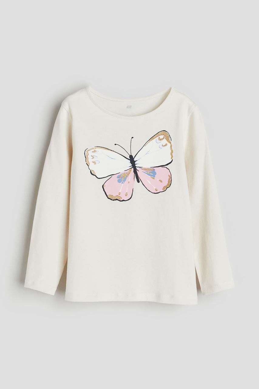 Реглан пудрлвий Квіти H&M 92см