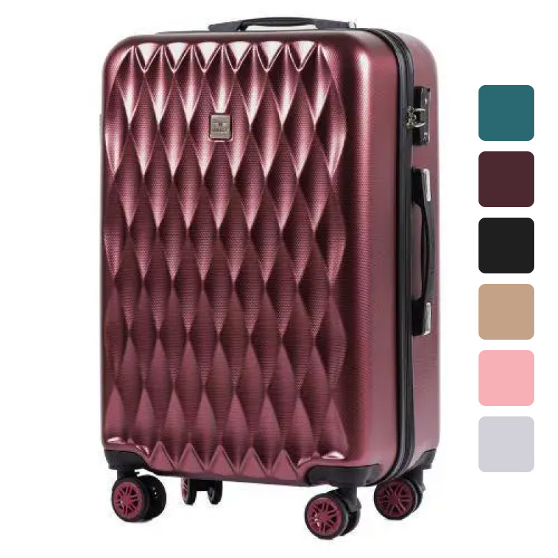 Валіза дорожня Wings PC190 — L об'єм 83 л полікарбонат 4 подвійні колеса для поїздок B_2033 Червоний, фото 1