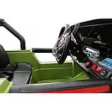 Дитячий електромобіль Just Drive JEEP GRAND-RS5 Джип для дітей машинка на акумуляторі з ДК B_1034 Зелений, фото 5