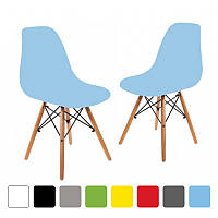 Стілець Bonro В-173 FULL KD крісло для кухні кафе B_8060 2 шт., Блакитний